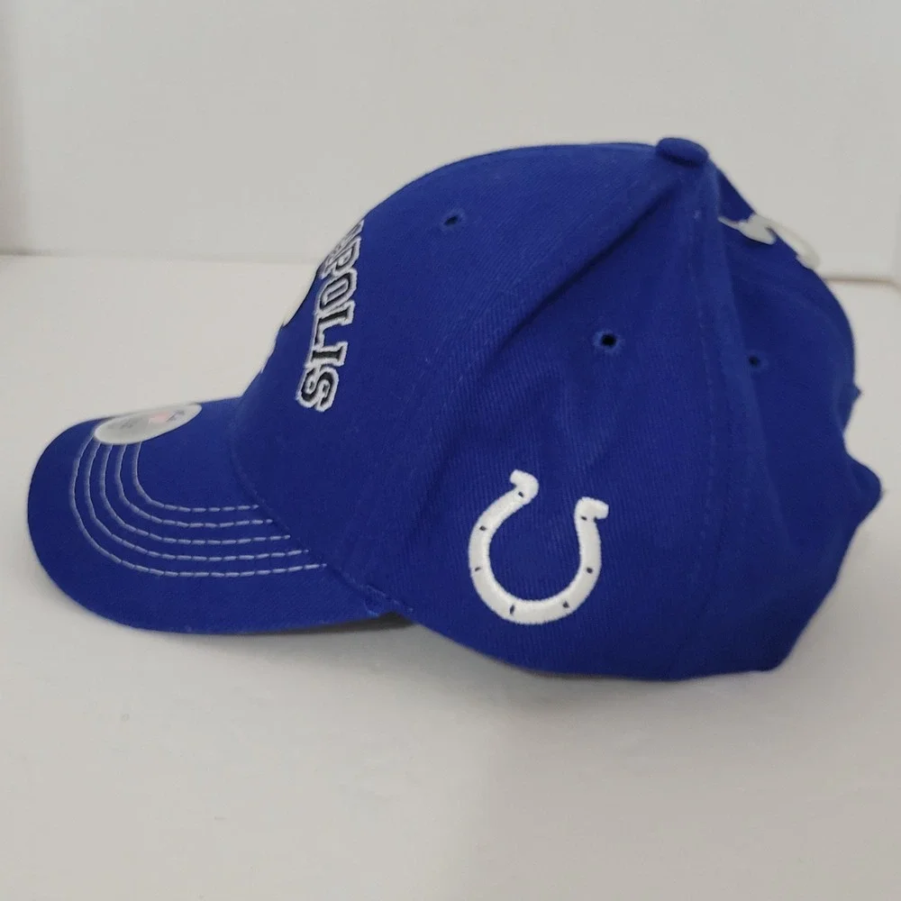 NFL Indianapolis Colts Hat Kids Adjustable Blue Embroidered Baseball Cap Toddler